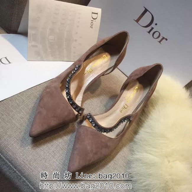 DIOR迪奧 2018秋季新款 磨砂皮幸運星 女單鞋 QZS2458